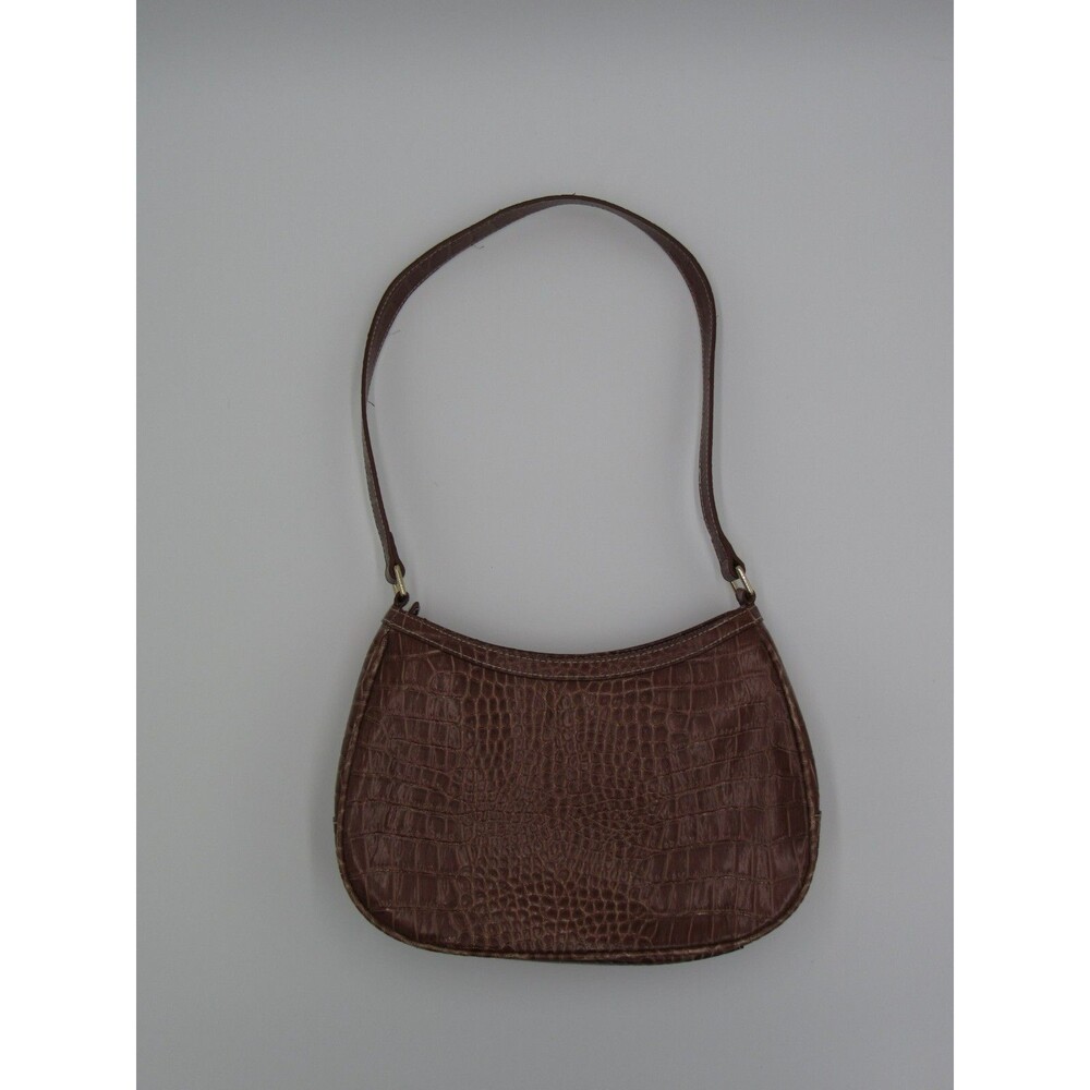 Liz Claiborne Purse Accessories Brown Embossed Snakeskin Womens Shoulder Bag - Picture 16 of 16